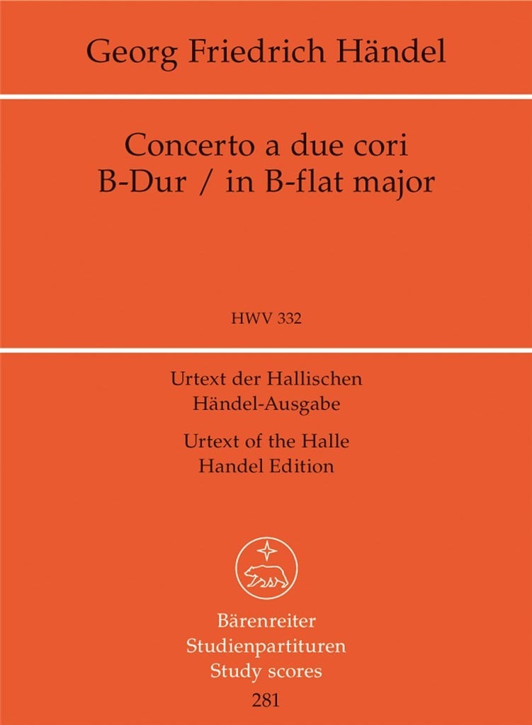 Concerto a due cori B flat major HWV 332